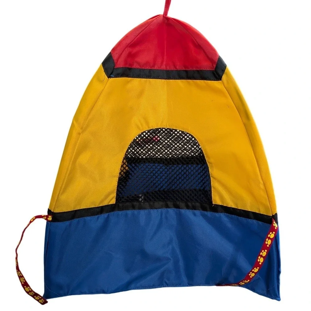 VTG BABW Build A Bear Workshop Camping Tent Red‎ Yellow Blue 17